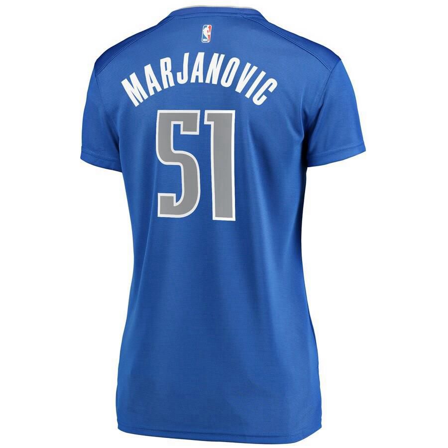 Dallas Mavericks Boban Marjanovic Fanatics Branded Replica Fast Break Player Icon Jersey Womens - Blue | Ireland P8721Z1