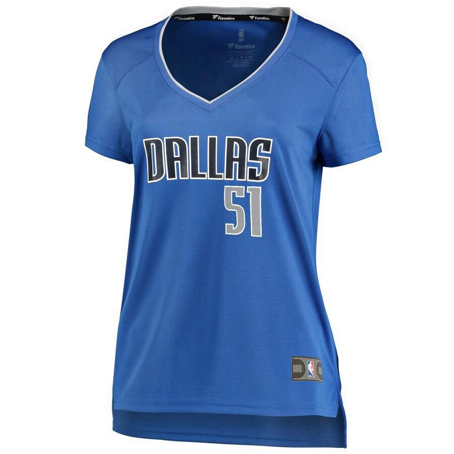 Dallas Mavericks Boban Marjanovic Fanatics Branded Replica Fast Break Player Icon Jersey Womens - Blue | Ireland P8721Z1